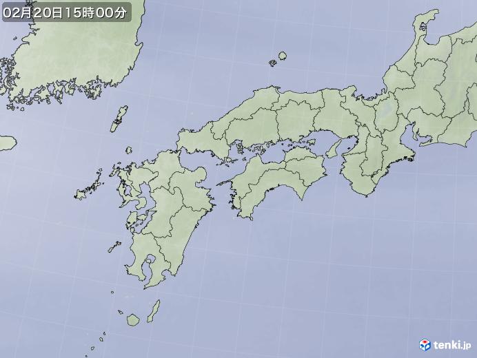 実況天気図(2025年02月20日)