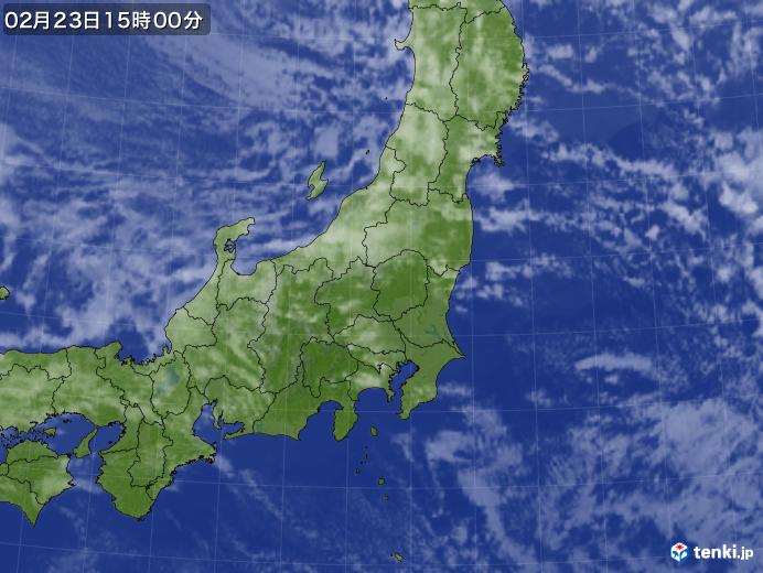 実況天気図(2025年02月23日)