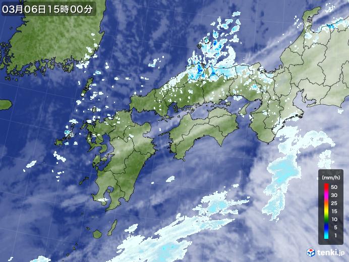 実況天気図(2025年03月06日)