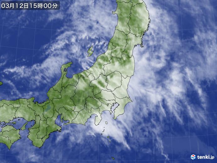 実況天気図(2025年03月12日)