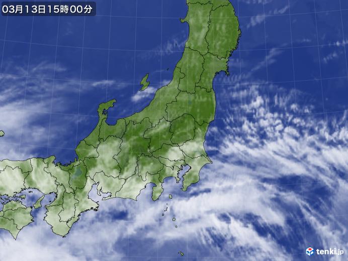 実況天気図(2025年03月13日)