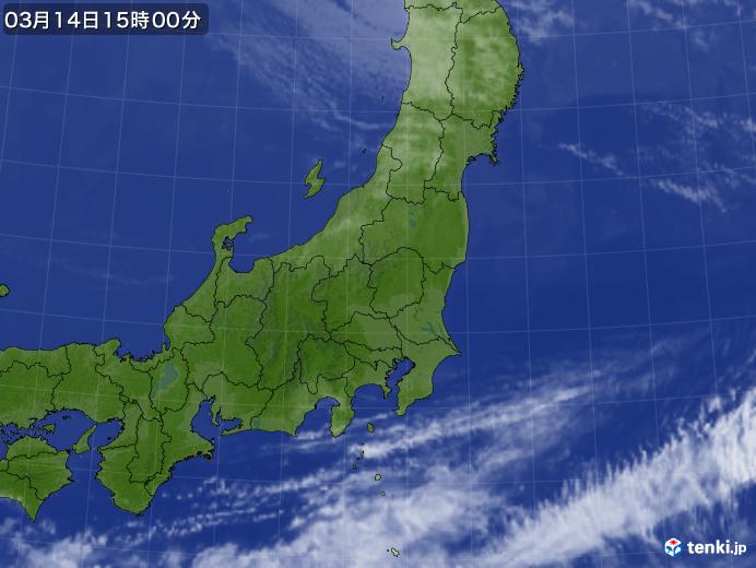 実況天気図(2025年03月14日)