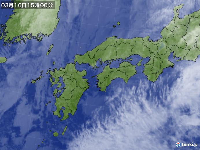 実況天気図(2025年03月16日)