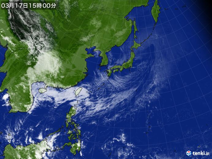 実況天気図(2025年03月17日)