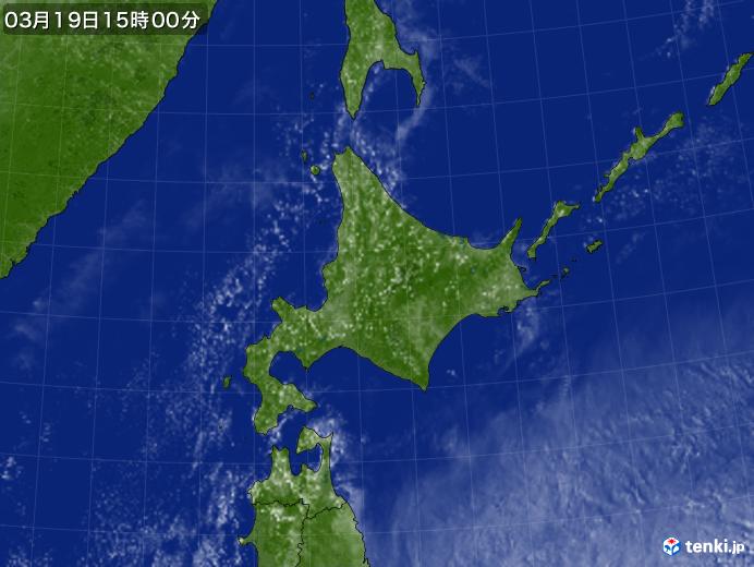 実況天気図(2025年03月19日)