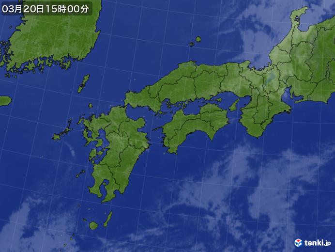 実況天気図(2025年03月20日)