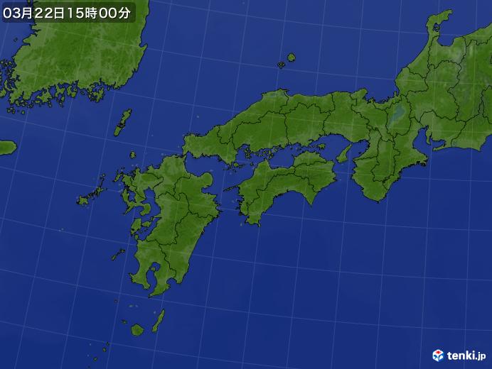 実況天気図(2025年03月22日)