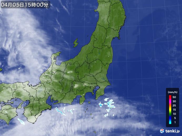 実況天気図(2025年04月05日)