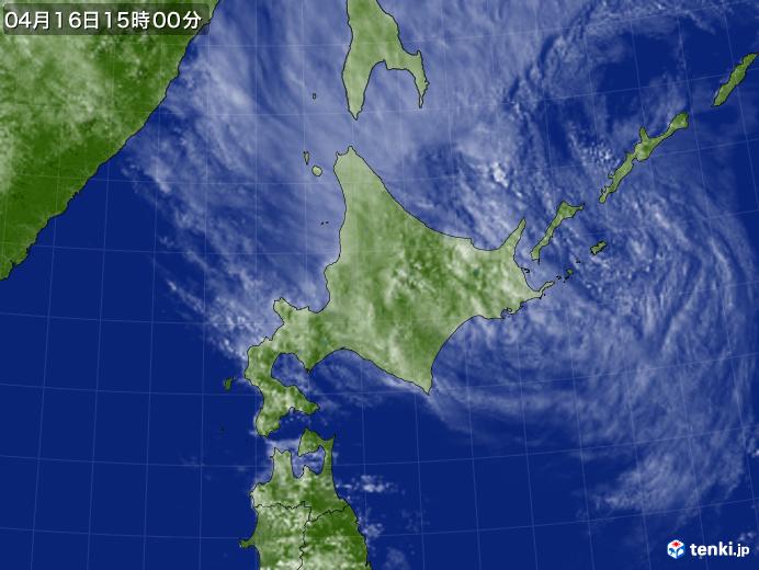 実況天気図(2025年04月16日)