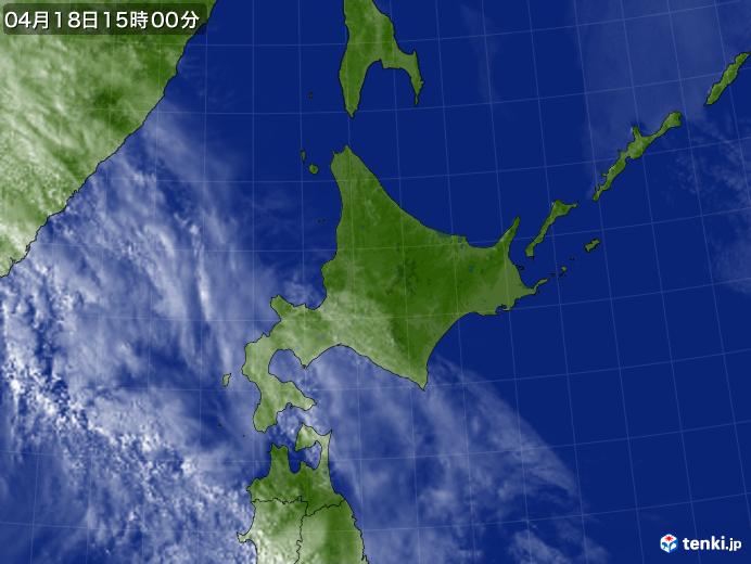 実況天気図(2025年04月18日)