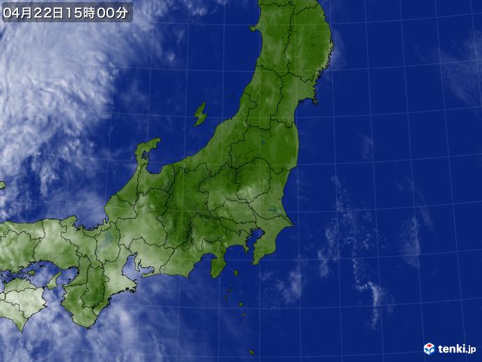 実況天気図(2025年04月22日)