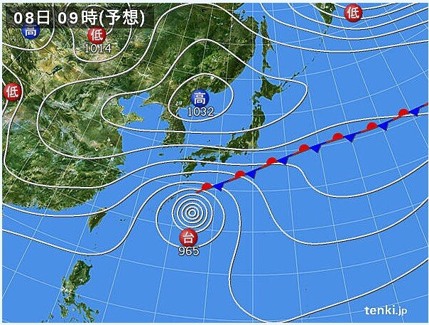 9日(金)にかけては北部ほど晴れ間あり　南部は冷たい雨の降る日も