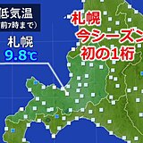 札幌　今シーズン初の1桁の気温に