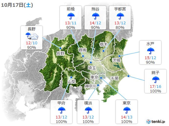 寒い一日　厚手の上着を