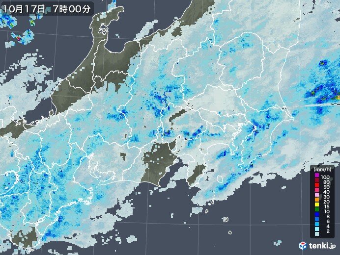 17日の関東　一日を通して雨　気温は朝からほぼ横ばい　冬のような寒さ