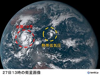 台風18号「非常に強い勢力」に　眼も