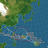 2つの台風　19号は猛烈な強さに　20号は沖縄に近づく可能性も
