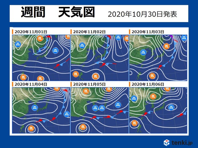 天気 図 一 週間