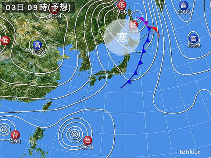 寒気流入