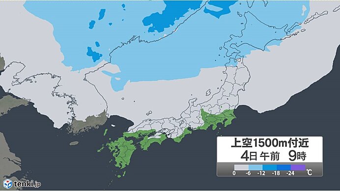 あす　列島に冷たい空気