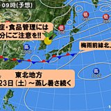 真夏日 熱中症や食品管理に注意 東北