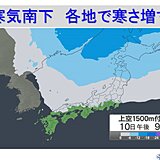 真冬並みの寒気　北日本は積雪増　広く寒さ増す　東京6度予想の日も