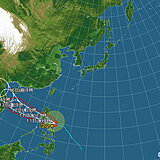 台風22号　「強い」勢力に発達　フィリピンへ