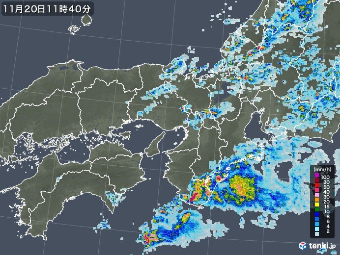 昼前に近畿でも激しい雨を観測　午後は北日本・東日本で雨や雷雨に