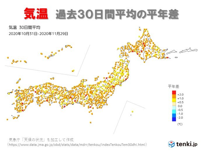 暖かかった11月 東 北日本太平洋側は降水量が極端に少なく 12月は 気象予報士 安齊 理沙 2020年11月30日 日本気象協会 Tenki Jp