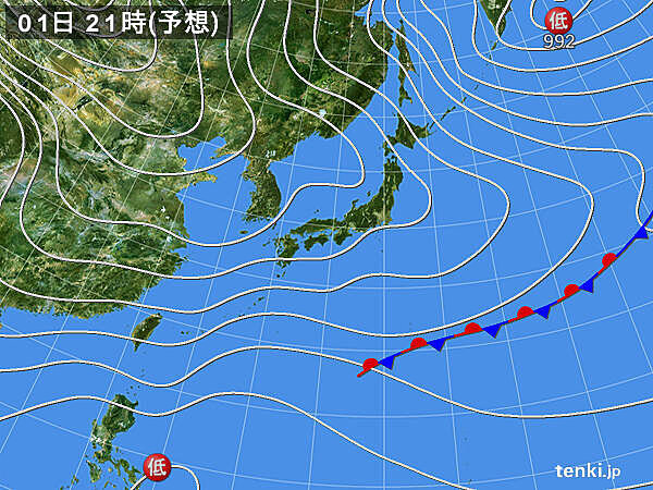 冬型の気圧配置　北海道では大雪の所も