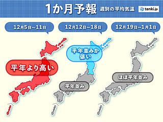 クリスマスや年末年始　寒さや大雪の予想は?　注意点は?　1か月予報