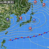 5日　北陸以北は所々で雨や雪　関東も沿岸部を中心に冷たい雨