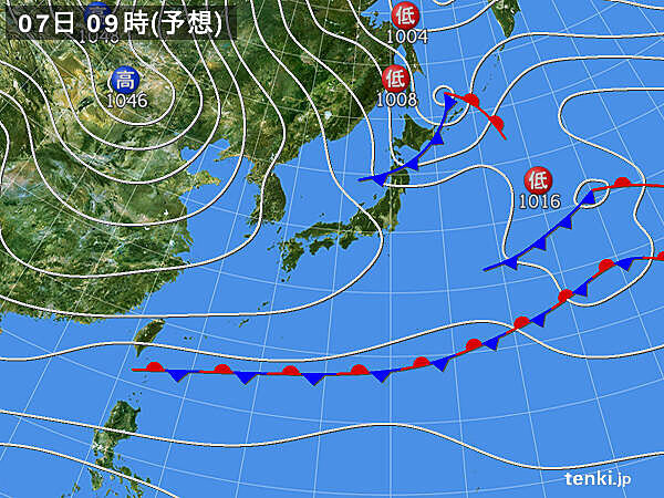 7日(月)は「大雪(たいせつ)」　8日(火)～9日(水)北日本中心に寒気流入