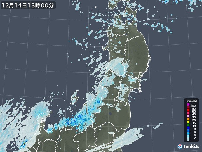 山沿いの大雪　14日(月)は山形県中心　15日(火)は日本海側で広く