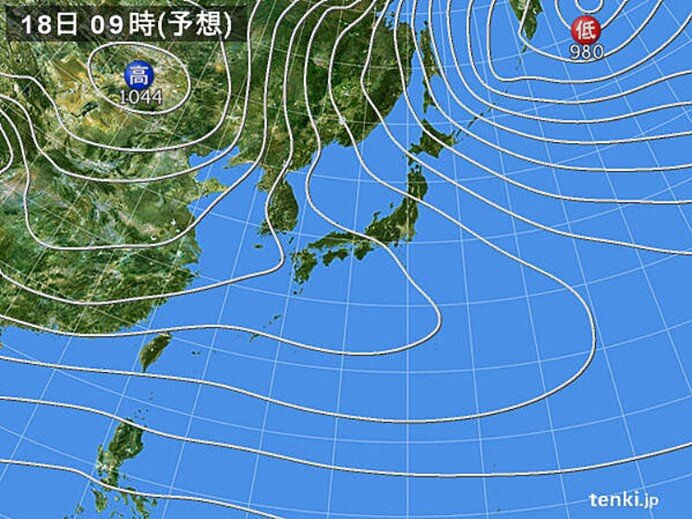あす夜から　寒気強まる