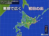 北海道　2021年　初日の出は