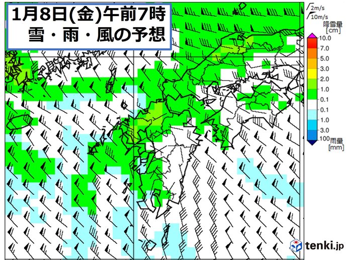 九州　9日にかけて平野部でも大雪のおそれ　スリップ事故に注意