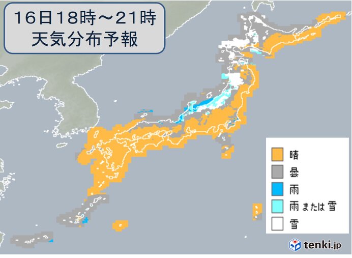 前線に伴う雨雲