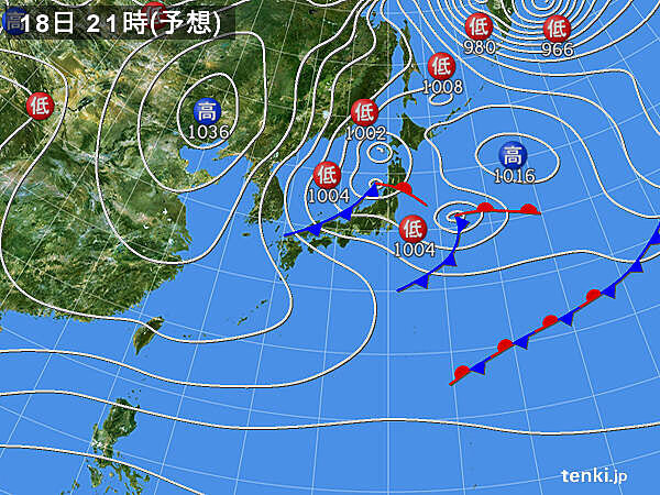 午後は日本海側で雪　暴風雪に注意