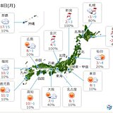 18日　午後は全国的に風強まる　日本海側は暴風雪に警戒