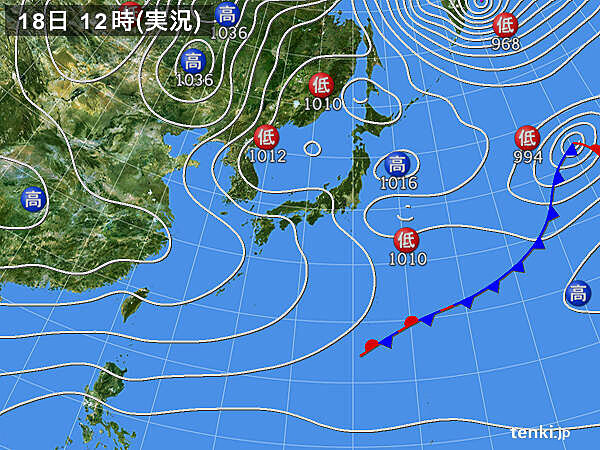 北海道から北陸は暴風雪に　関東など太平洋側でも広く西風強まる