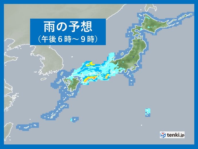 26日　天気下り坂で西から雨　四国などで激しい雨も_画像