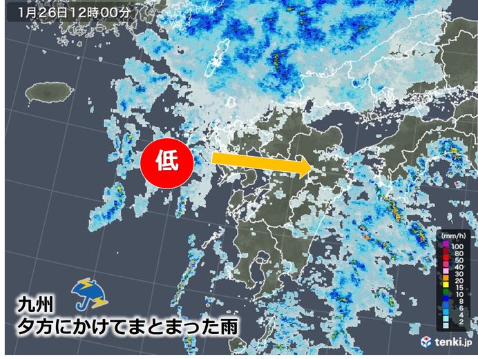 九州　きょうは春の雨　29日は寒波襲来で、雪と厳しい寒さ