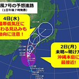 沖縄は大荒れ警戒　台風の動向に注意!