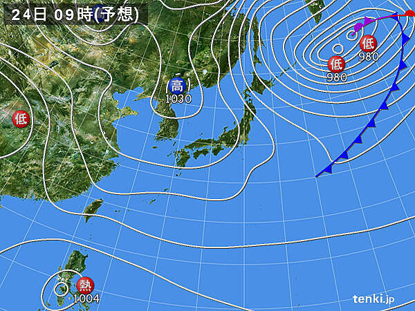 24日～25日　この時期らしい気温に