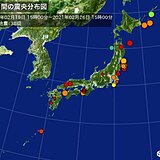 ここ1週間の地震発生回数　13日の福島県沖地震以降も各地で地震相次ぐ
