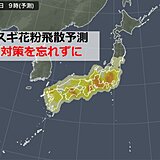 スギ花粉　九州～関東でピーク　今日は多い?　「非常に多い」日はいつ?