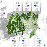 関東　あすは雨　夜は朝より冷える　その先　季節は行ったり来たり