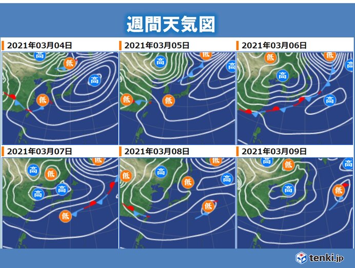 週間 この先も 天気の変化が目まぐるしい 日ごとの寒暖差に注意 Tenki Jp Goo ニュース