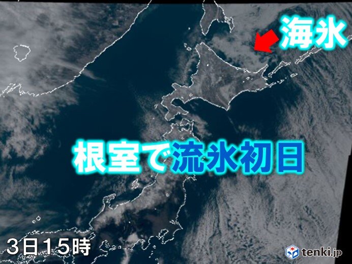 根室で流氷初日 北海道の太平洋側にも流氷 気象予報士 日直主任 21年03月03日 日本気象協会 Tenki Jp